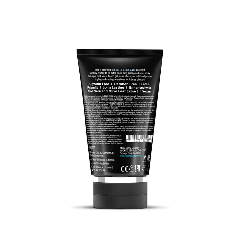 Wicked Sensual Care Jelle Chill Cooling Anal Gel Lubricant - 4 Fl. Oz.