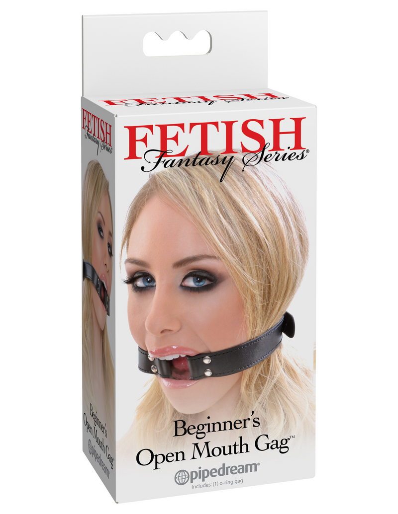 Pipedream Fetish Fantasy Series Beginners Open Mouth Gag - Black