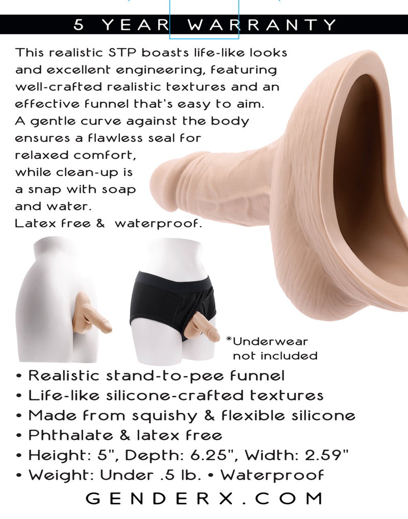 Evolved Novelties Stand to Pee Silicone - Light