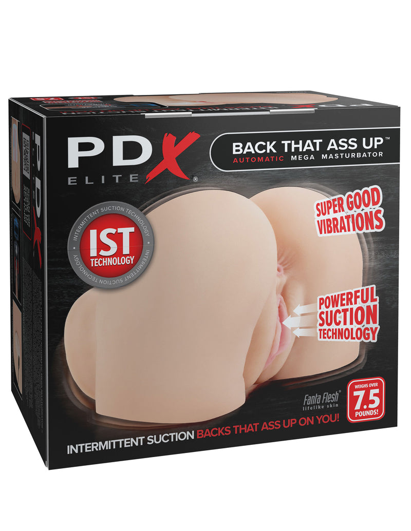 Pipedream Back That Ass Up Auto Mega Masturbator - Light - Automatic Stroker Masturbator - Realistic Body Part Stroker