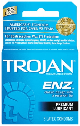 Paradise Marketing Trojan Enz Lubricated - 3 Pack
