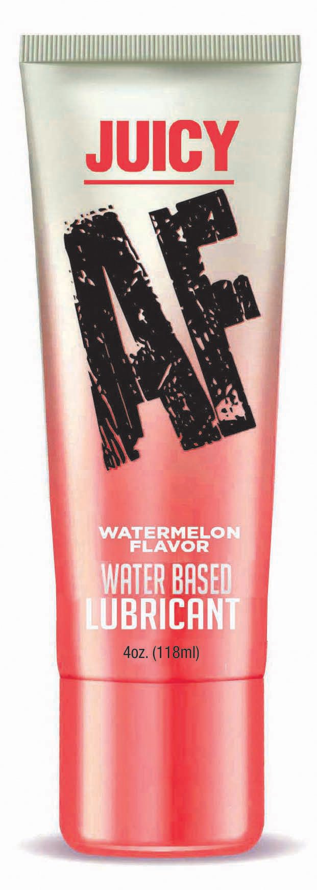Little Genie Juicy Af - Watermelon Water Based Flavored Lubricant - 4 Oz