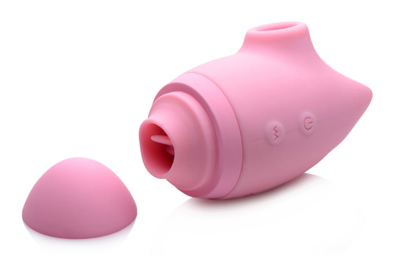 XR Brands Shegasm Kitty Licker 5x Triple Clit Stimulator - Pink