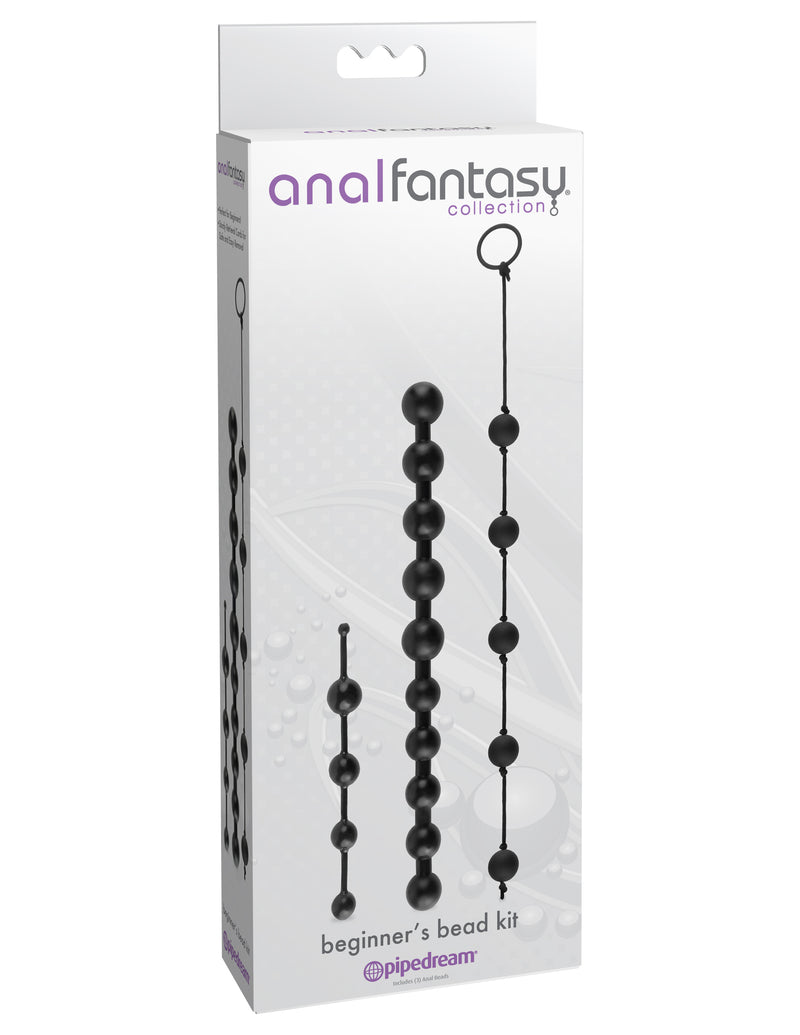 Pipedream Anal Fantasy Collection Beginners Bead Kit - Black