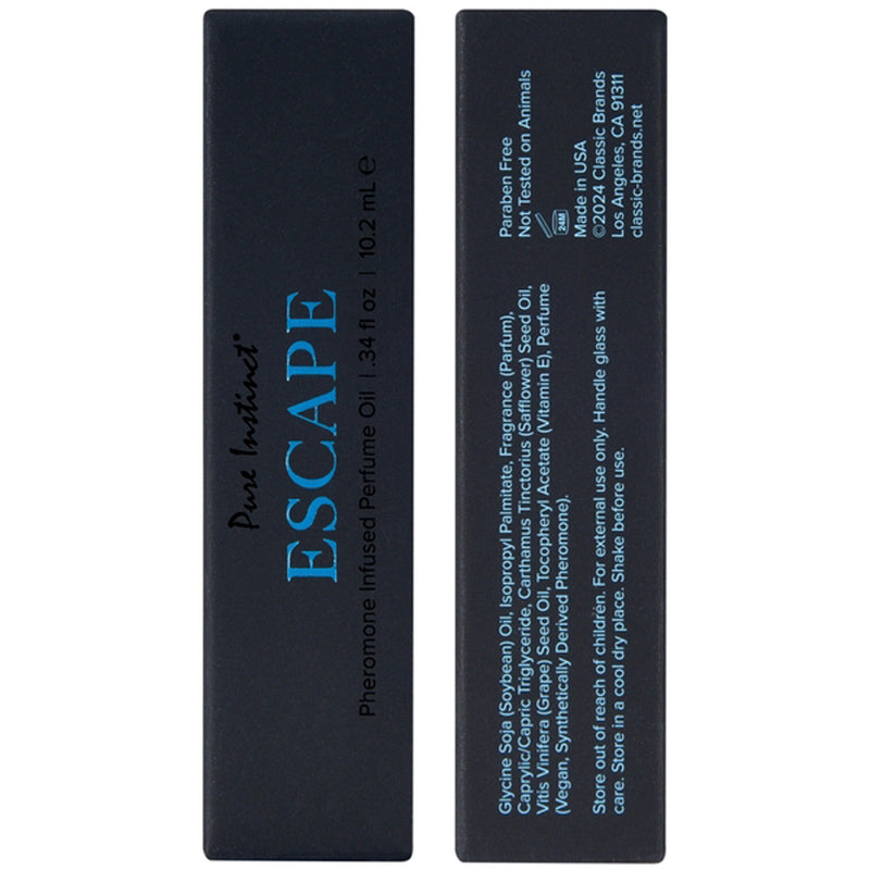 Classic Brands Pure Instinct Pheromone Perfume Oil Escape 10ml 0.34oz