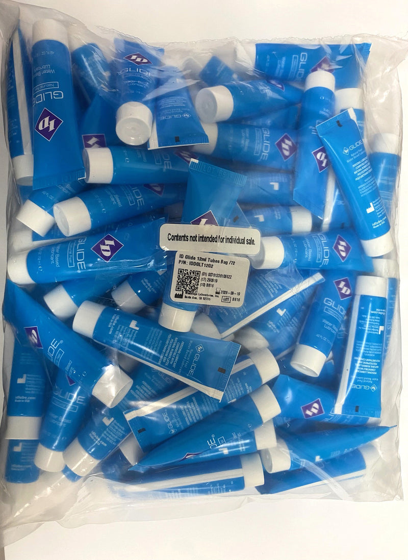 I.D. Lubricants Glide 12ml Tubes - Bag of 72