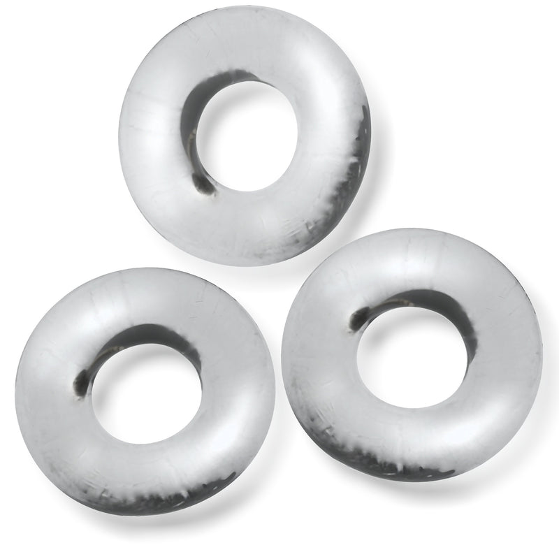 Oxballs Fat Willy 3-Pack Jumbo C-Rings - Clear