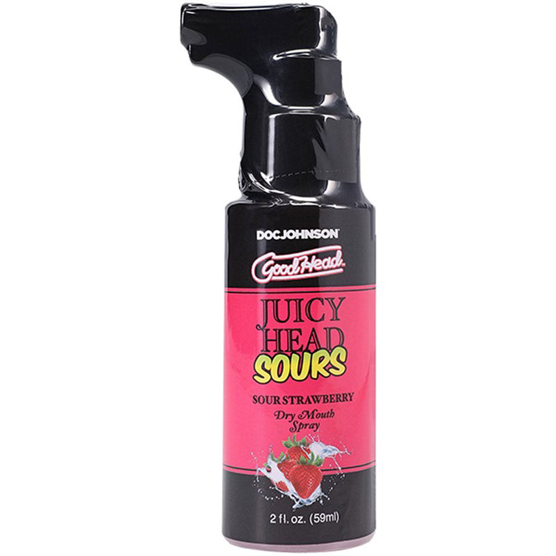 Doc Johnson Goodhead Juicy Head Dry Mouth Spray Sour Strawberry 2 Fl Oz
