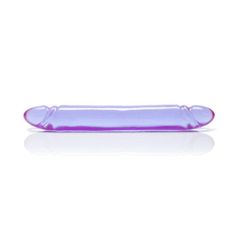CalExotics Reflective Gel Smooth Double Dong - Purple