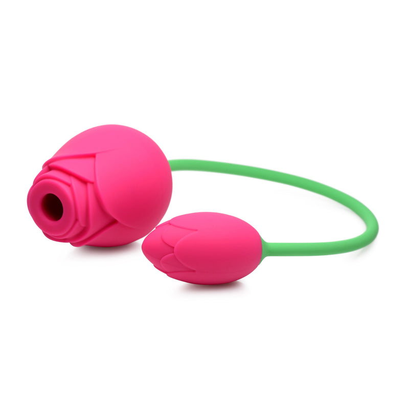 XR Brands Bloomgasm Rose Duet - Sucking Rose and Vibrating - Rosette