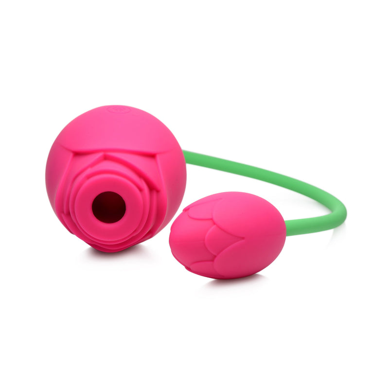 XR Brands Bloomgasm Rose Duet - Sucking Rose and Vibrating - Rosette