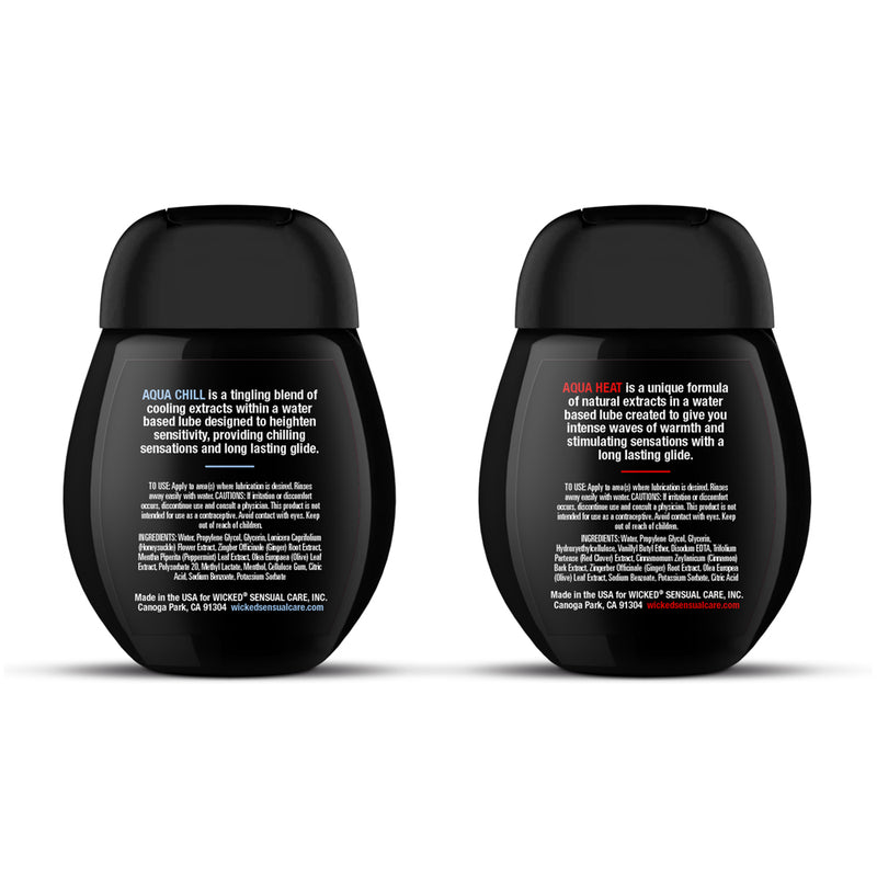 Wicked Sensual Care Sensation Kit Cooling and Warming Intimate Lubricants 1.5 Fl Oz