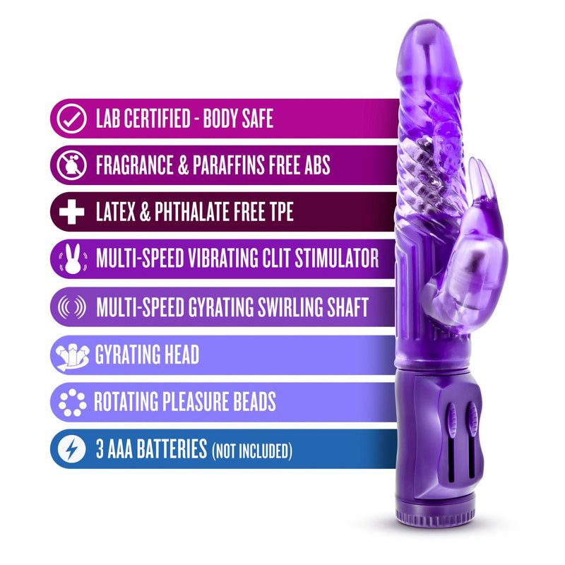 B Yours Beginner's Bunny Purple 8.75-Inch Rabbit Vibrator