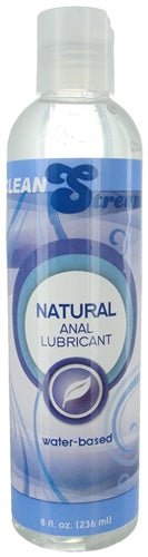 XR Brands Natural Water Based Anal Lubricant 8 Oz