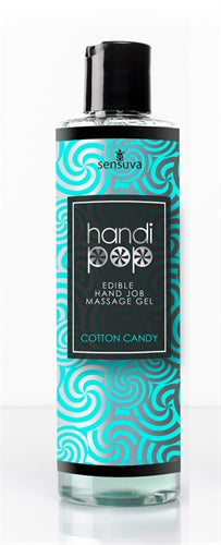 Sensuva Handipop Edible Handjob Massage Gel - Cotton Candy - 4.2 Fl. Oz.