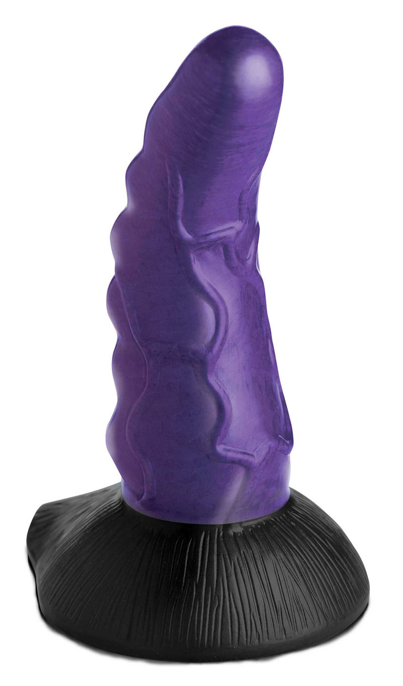 XR Brands Orion Invader Veiny Space Alien Silicone Dildo - Purple