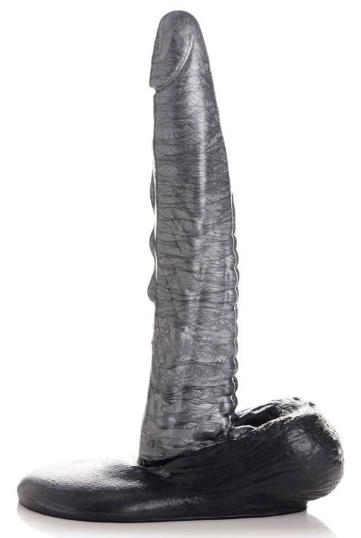 "The Gargoyle Rock Hard Silicone Dildo - Silver CC-AG875-SLV"