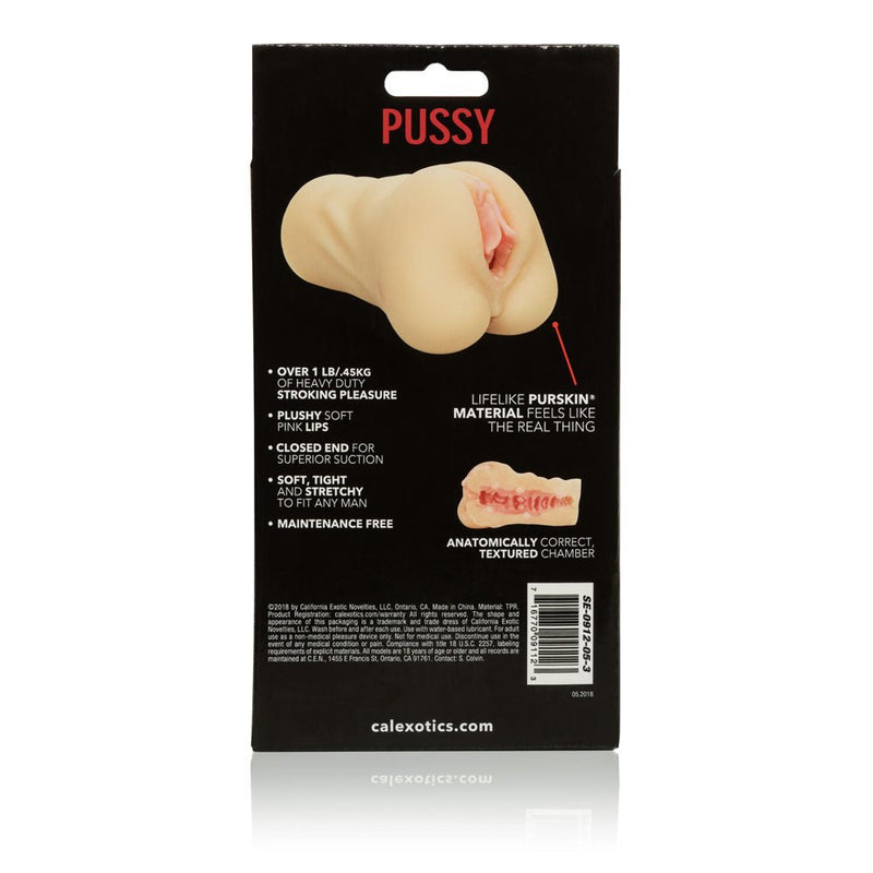 CalExotics Stroke It Pussy - Ivory - Stroker Masturbator - Realistic Pocket Pussy
