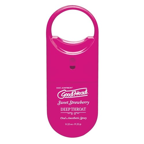 Doc Johnson Goodhead to Go Deep Throat Spray - Sweet Strawberry
