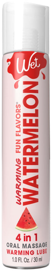 "Wet Warming Fun Flavors - Watermelon - 4 in 1 Lubricant 1 Oz WT20441"