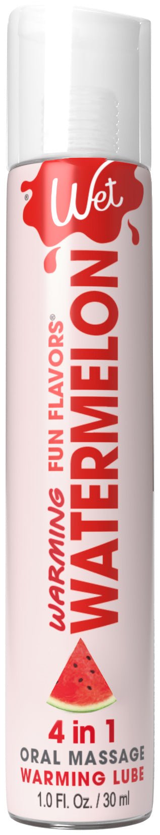 Wet Wet Warming Fun Flavors - Watermelon - 4 in 1 Lubricant 1 Oz