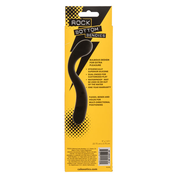 CalExotics Rock Bottom Bendies Bendy Pleasure Probe - Black