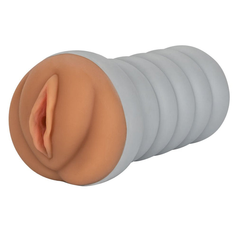 CalExotics Ribbed Gripper Tight Pussy Grip - Stroker Masturbator - Realistic Pocket Pussy