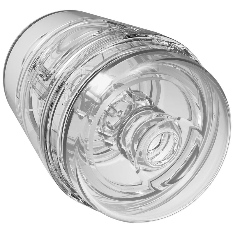 Doc Johnson Main Squeeze - Pop-Off - Optix - Crystal - Stroker Masturbator - Canister Masturbation Cup - Mini Stroker