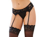 "Lace Garterbelt - One Size - Black DG-8735BLKOS"