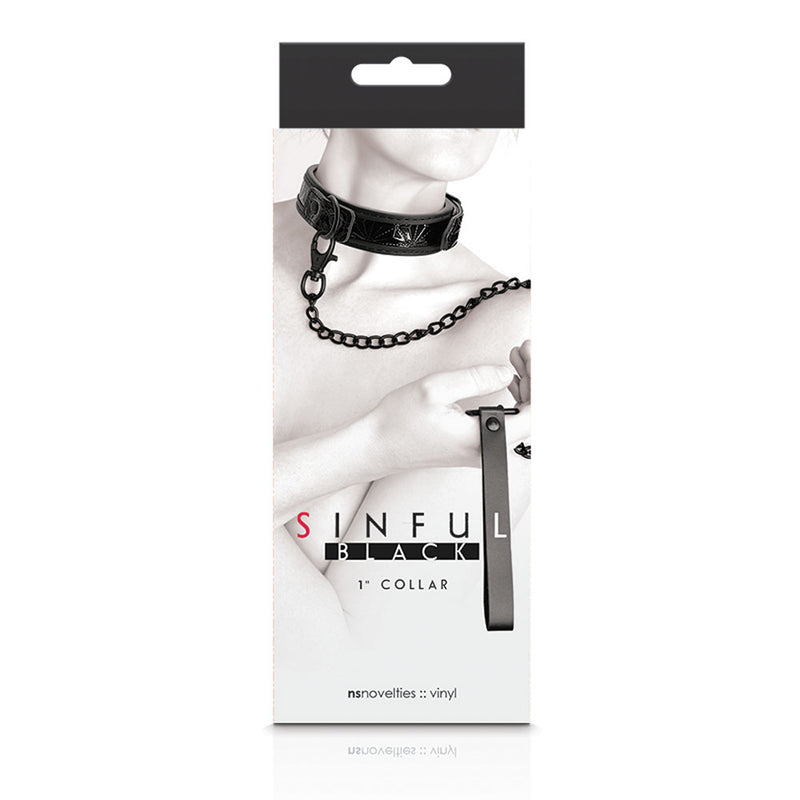 nsnovelties Sinful - 1 Inch Collar - Black
