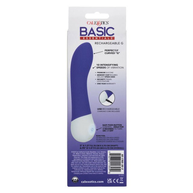 CalExotics Basic Essentials Rechargeable G - Purple