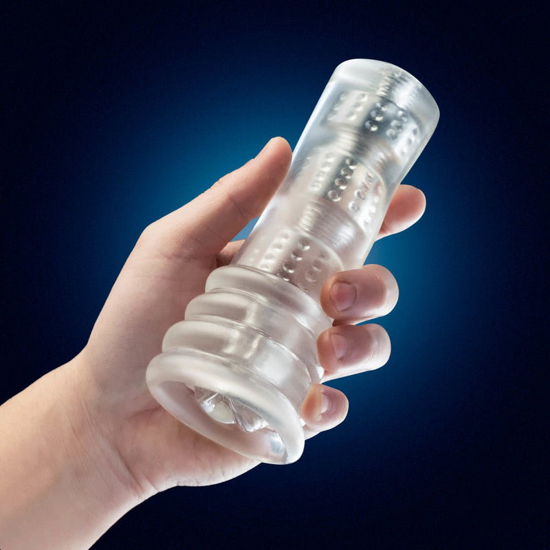 Eden Glow In The Dark Self-Lubricating Masturbator - Clear