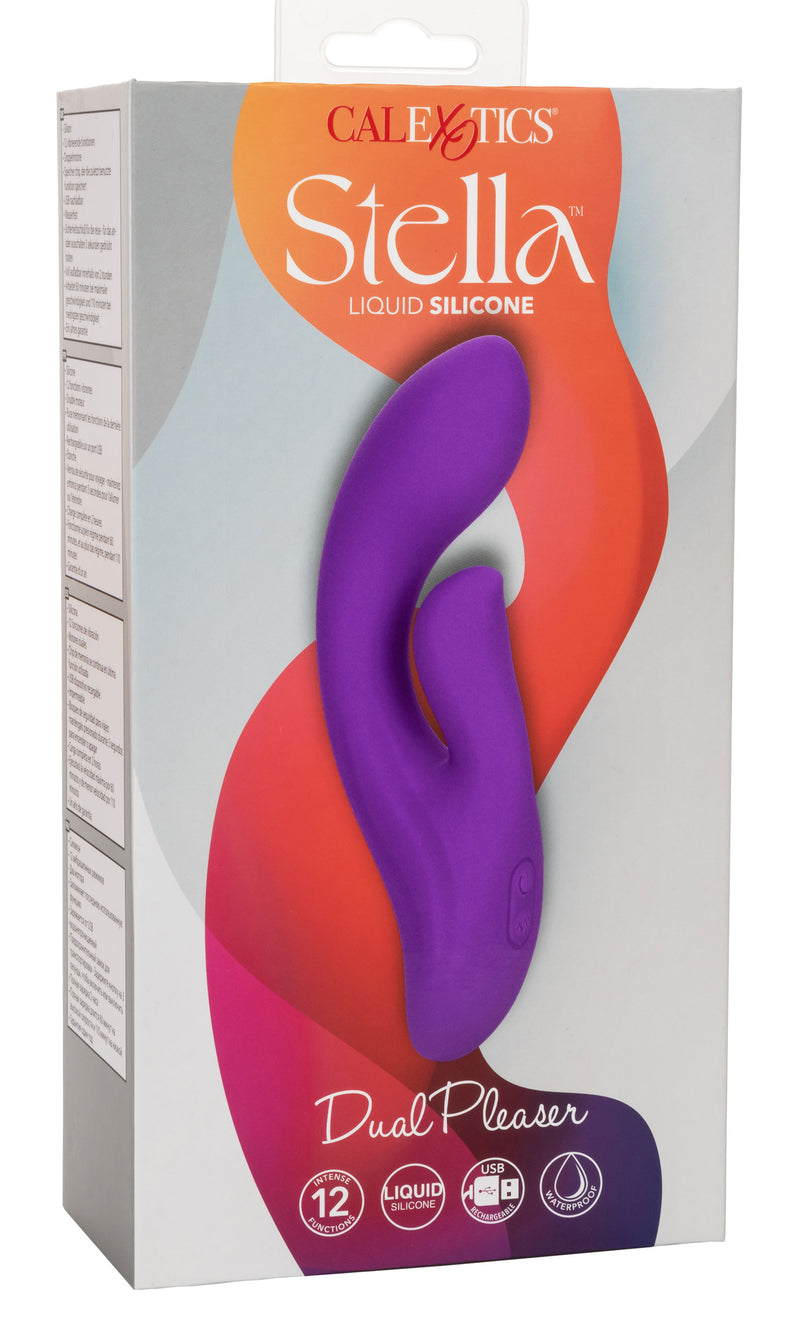CalExotics Stella Liquid Silicone Dual Pleaser - Purple