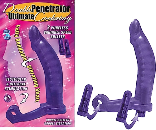 Nasstoys Double Penetrator Ultimate Cockring-Purple