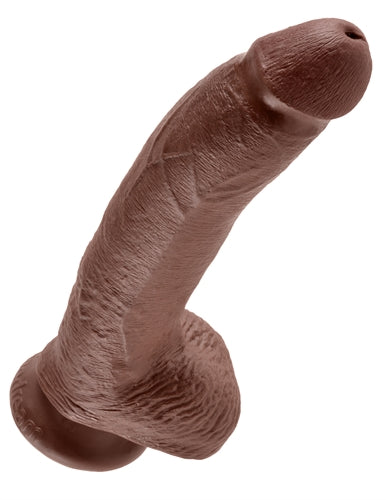 Pipedream King Cock 9-Inch Cock With Balls - Brown