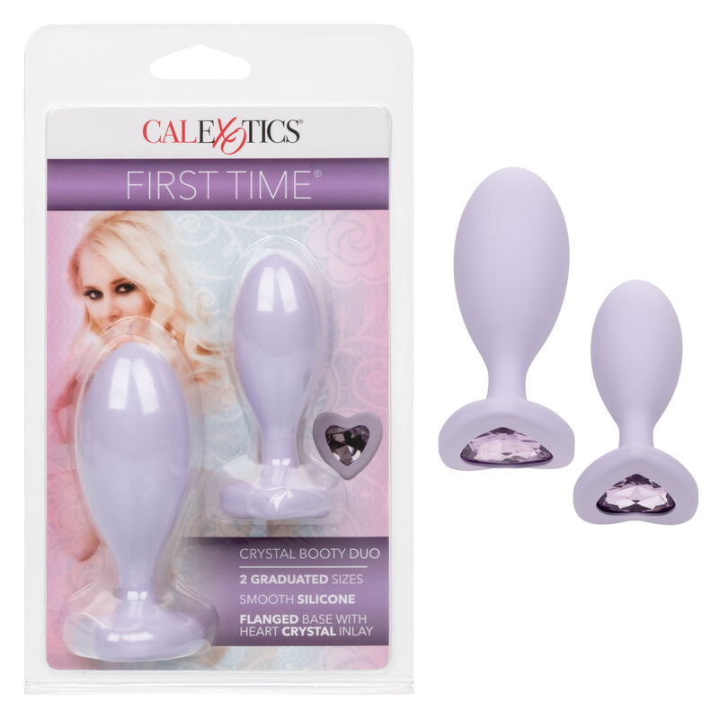 CalExotics Love Crystal Booty Duo - Purple