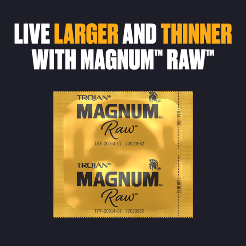 Paradise Marketing Trojan Magnum Raw 3 Ct Condoms