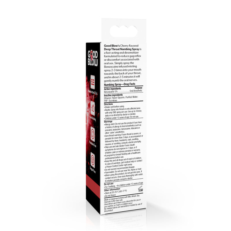 XR Brands Deep Throat Spray 1oz - Cherry