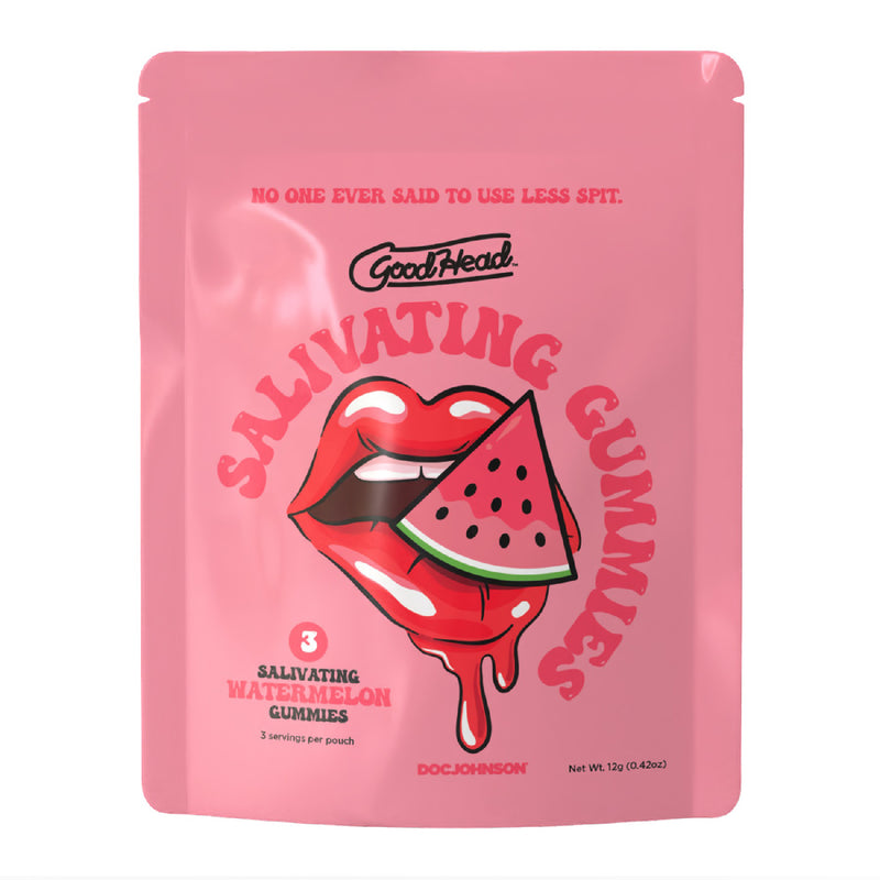 Doc Johnson Goodhead - Salivating Gummies 24pk Display (3 Pcs Per Pouch) - Watermelon