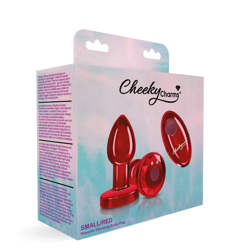 Viben Vibrating Red Metal Remote Plug - Small