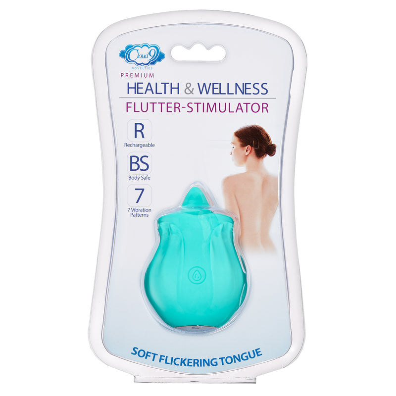 Cloud 9 Novelties Health and Wellness Flutter Oral Tongue Stimulator Teal
