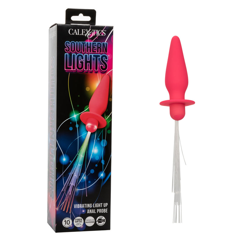 CalExotics Southern Lights - Vibrating Light Up Anal Probe - Pink