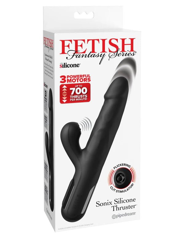 Pipedream Fetish Fantasy Series Sonix Silicone Thruster - Black