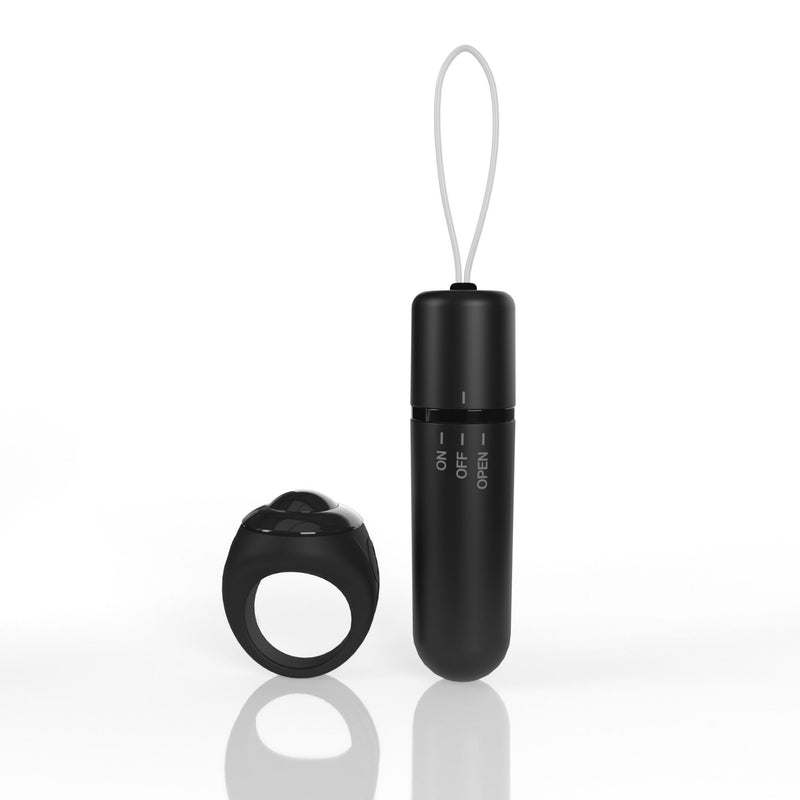 Screaming O Screaming O 4t - Vibrating Panty Set With Remote Control Ring - Black