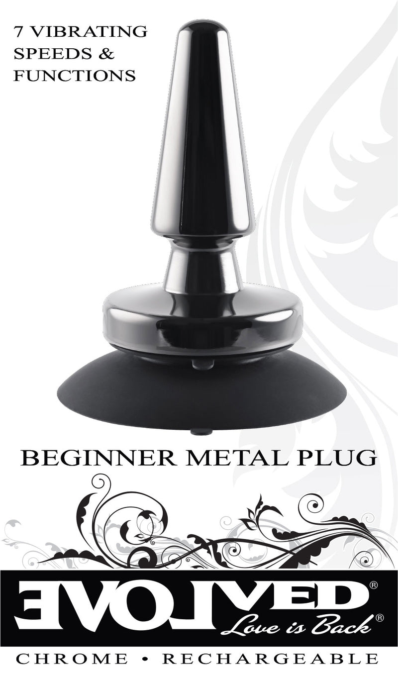 Evolved Novelties Beginner Metal Plug - Black Chrome