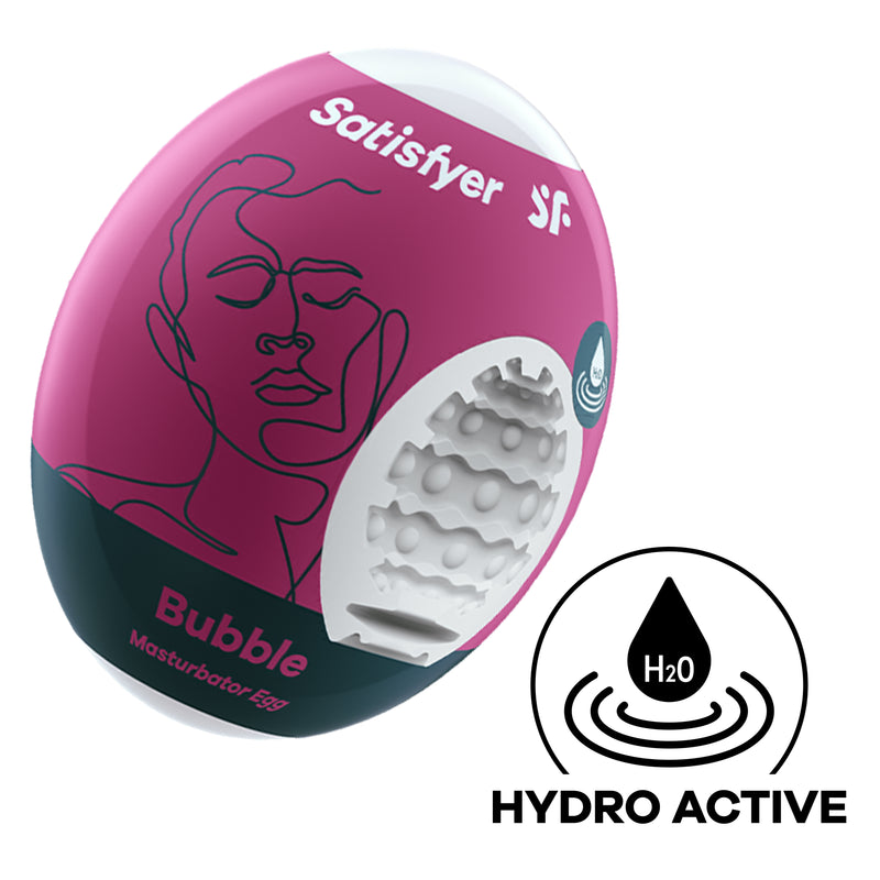 Satisfyer Masturbator Egg - Bubble - Violet - Stroker Masturbator - Mini Stroker