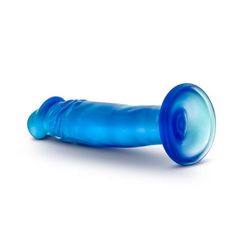 B Yours Sweet N' Small 6.5 Realistic Blue 6.5-Inch Long Dildo With Suction Cup Base
