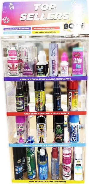 "Body Action Top Sellers Countertop 60pc - Display BA-TSBD"