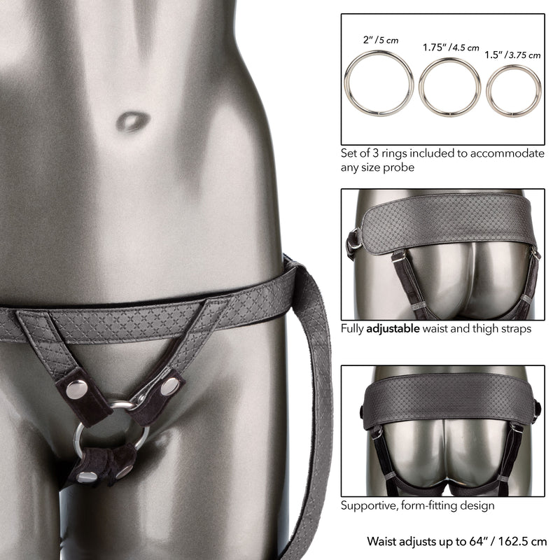CalExotics Her Royal Harness the Regal Princess - Pewter