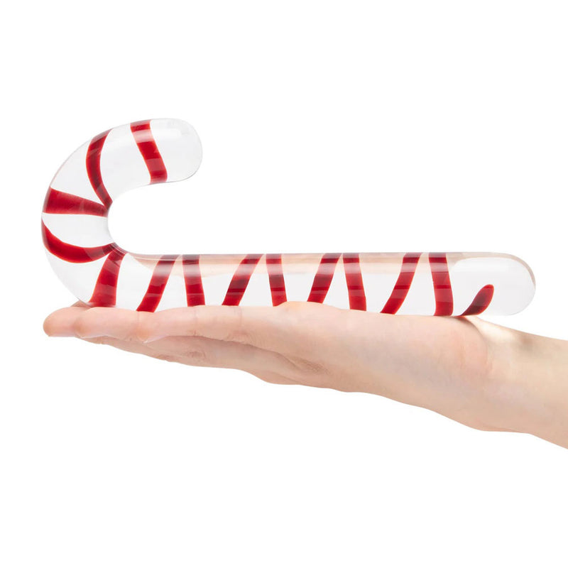 Electric Novelties Candy Cane Dream 7.5" Glass Dildo